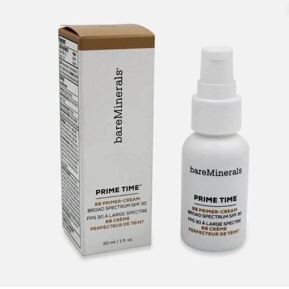 bareMinerals Prime Time BB Primer Cream SPF 30 color: LIGHT- 30ml / 1 oz. - NEW! - Picture 1 of 3